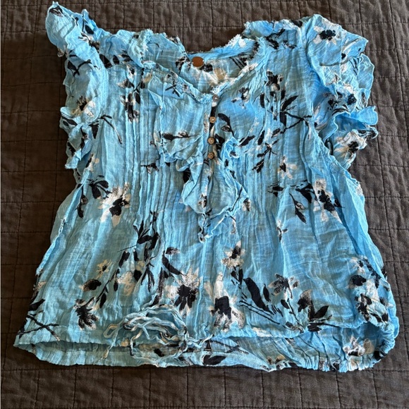 Free People Naya‎ Printed Top Small - Picture 3 of 8